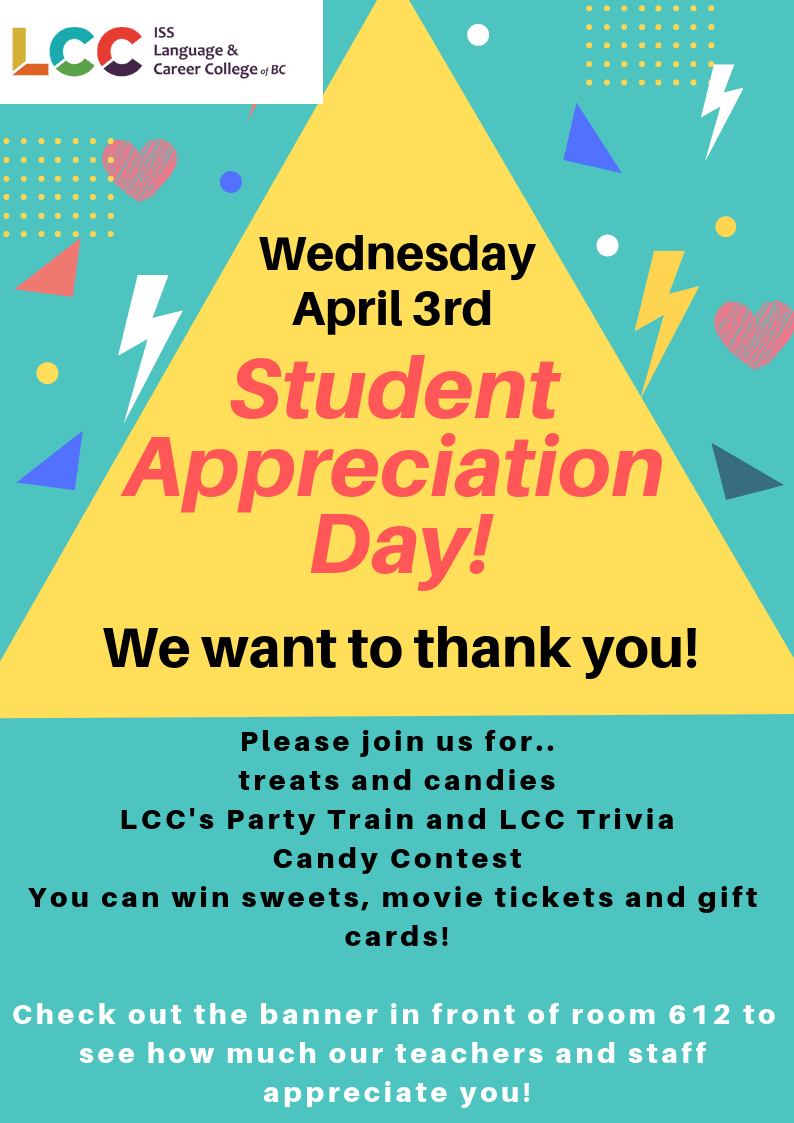 Student Appreciation Day! LCC ISS Language & Career College