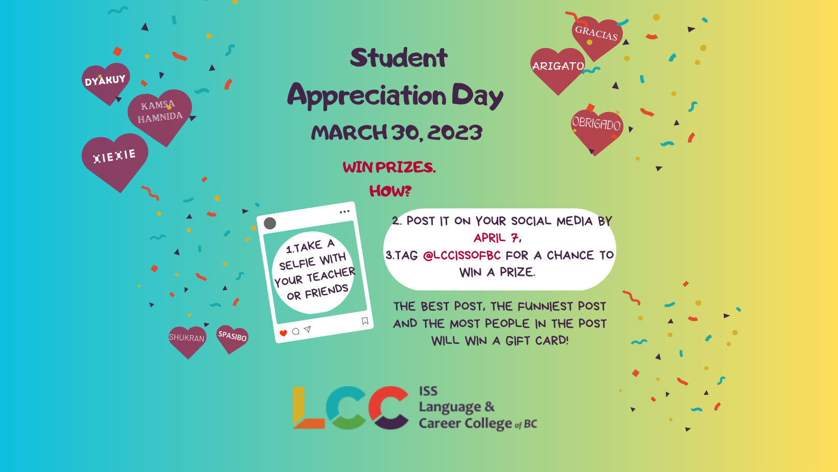 Student Appreciation Day March 30 2023 News LCC ISS Language 