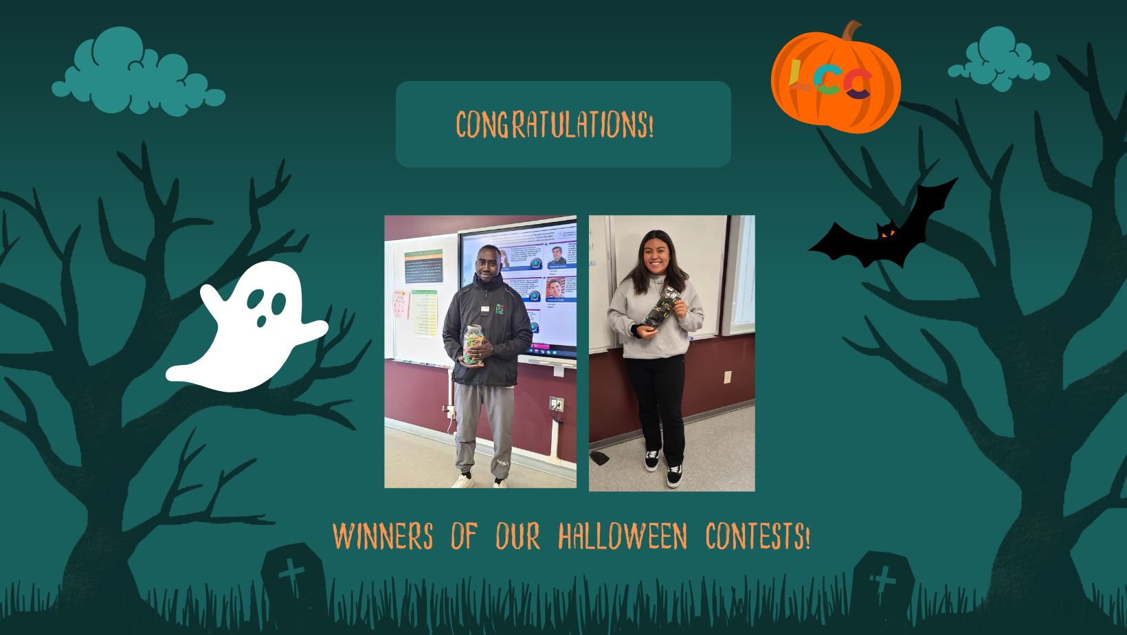 Winners of our Halloween contests!