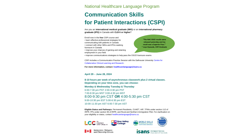Enroll now in the free Communication Skills for Patient Interactions course