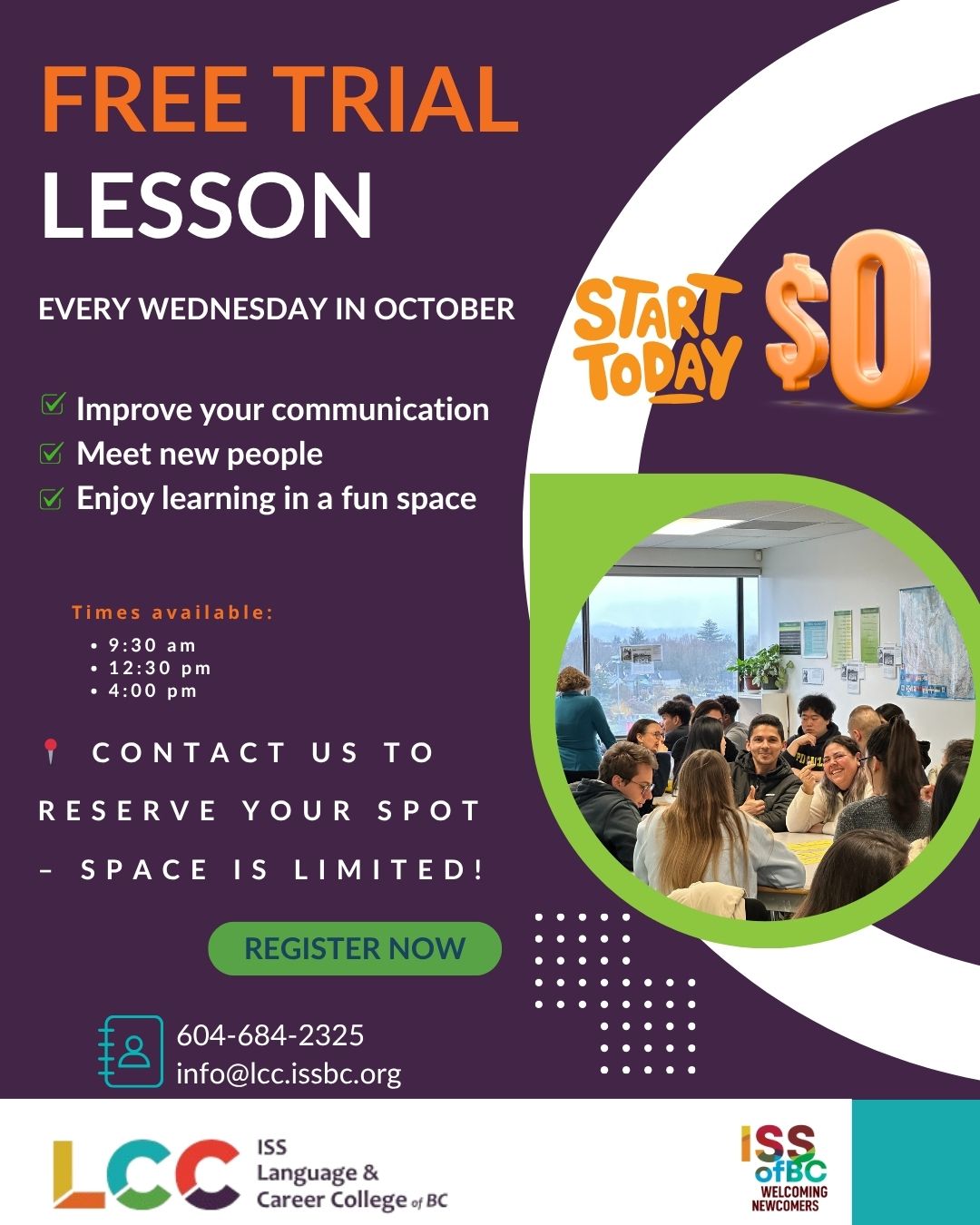 Join Our Free Trial Lessons This October!